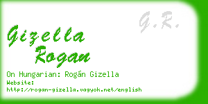 gizella rogan business card